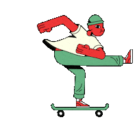 skateboard skater Sticker by Culture Trip