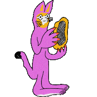 panikaxyz cat tomcat loud speaker lustrfestival Sticker