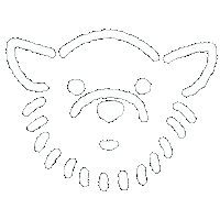 犬 白 Sticker