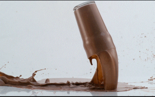 Chrisvtv tasty milk spill chocolate milk GIF