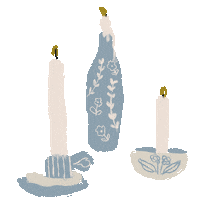 Christmas Candles Sticker