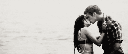 black and white love GIF