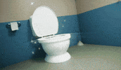 Cool School Bathroom GIF