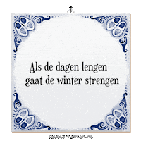 Winter Wijsheid Sticker by Tegelspreuken.nl