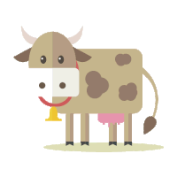 cow vaca Sticker by Koiron