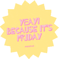 Poespas-nl friday tgif yeay vrijdag Sticker