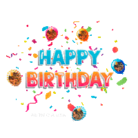 Cat Birthday Sticker