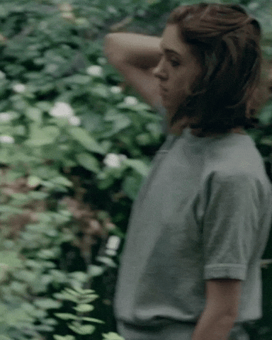 watchdust lost stranger things hair flip dust GIF