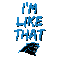 Football Keep Pounding Sticker by Carolina Panthers