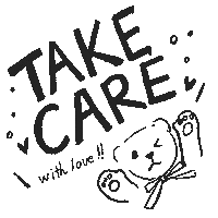 nui_tateiwa love bear care teddy Sticker