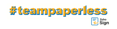 Sign Paper Sticker by Zoho