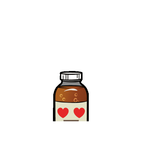 kombuchabrewers giphygifmaker love hearts emoji Sticker