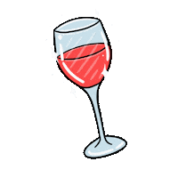 Red Wine Drinking Sticker
