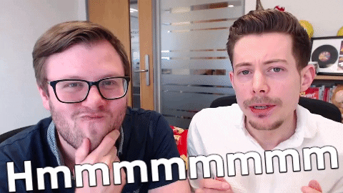 Hmmmm GIF by Andrew and Pete