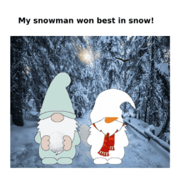 Snowman Snowball GIF