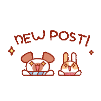 PugiBuni new kawaii new post post Sticker