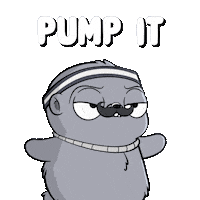 Flexing Pump It Sticker by Fugz Official