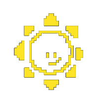 Pixel Summer Sticker