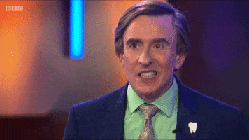 BabyCowLtd tasty teeth mouth steve coogan GIF