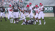 RFootball celebration chop rutgers rutgers football GIF