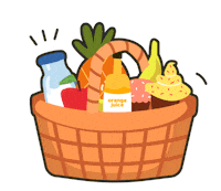 lottehimart trip camping picnic 간식 Sticker