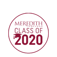 MeredithCollege 2020 strong north carolina angels Sticker