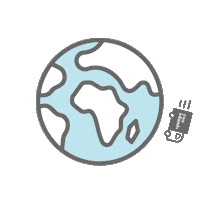 Travel World Sticker by Two Islands Co.