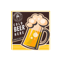 Cold Beer Drinking Sticker by Beerhead Bar