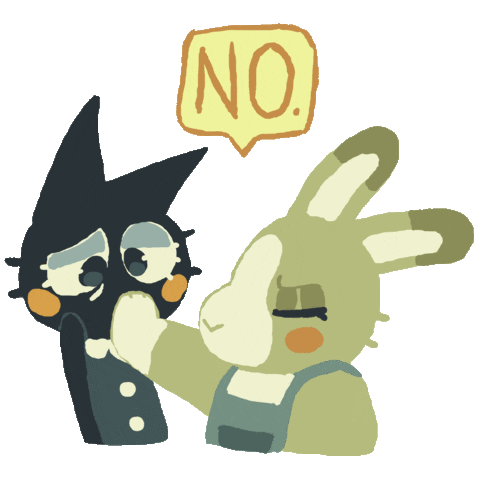 Cat No Sticker