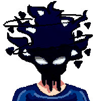 casstro_ewe spooky creepy dark shadow Sticker