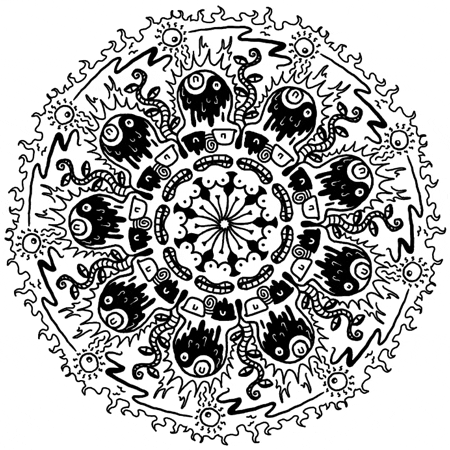 yomeryl hot summer trippy psychedelic GIF