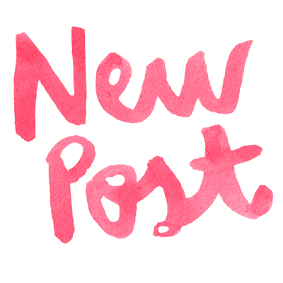 New Post Watercolor Sticker