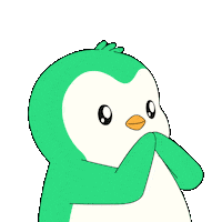Penguin Please Sticker by Abster