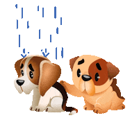 dog love Sticker by Chummy Chum Chums