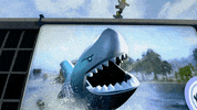 shark week jump GIF by LEGO
