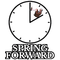 March Daylight Savings Sticker