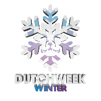 Dutchweek winter snowflake sneeuw saalbach Sticker