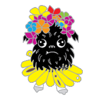 art__by__rey dancing dog dogs squid Sticker