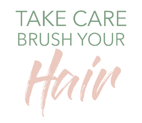 Hair Brush Sticker by Aurora Boutique