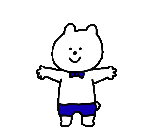 akiillustrations white bye bear かわいい Sticker