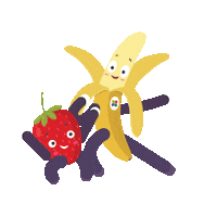 plussupermarkt party dancing banana supermarket Sticker