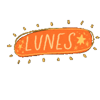 Orange Monday Sticker