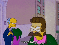 Scared Season 3 GIF by The Simpsons