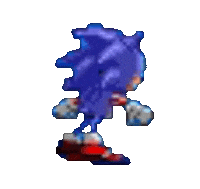 go fast sonic the hedgehog Sticker by Leroy Patterson