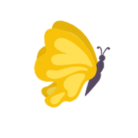 Yellow Butterfly Art Sticker by Royal Caribbean
