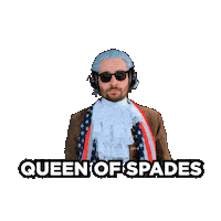 Queen Of Spades Sticker