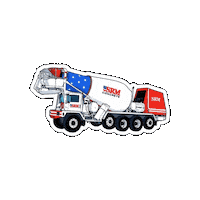 SRMConcrete concrete cement srm concrete truck Sticker