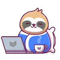 Morning Coffee Working Sticker by Mr Urbina