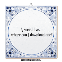 Communicatie Gezelligheid Sticker by Tegelspreuken.nl