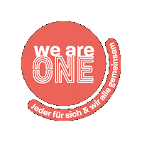 We Are One Sticker by Stockanotti